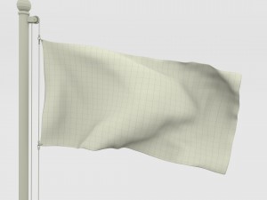 animated us flag 3D Model