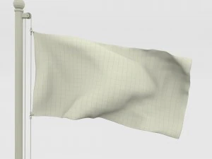 animated us flag 3D Model
