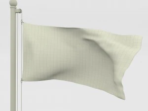 animated us flag 3D Model