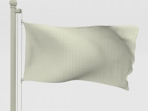animated us flag 3D Model