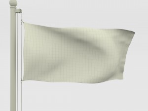 animated us flag 3D Model