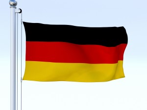 animated german flag 3D Модель