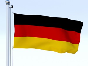 animated german flag 3D Модель