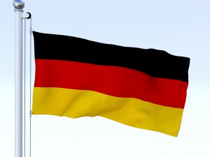 animated german flag 3D Модель