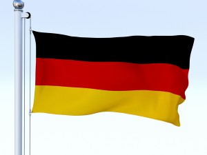 animated german flag 3D Модель