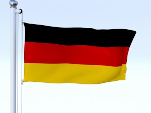 animated german flag 3D Модель