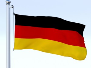 animated german flag 3D Модель