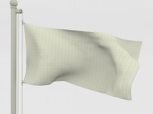 animated german flag 3D Модель