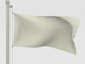 animated german flag 3D Модель