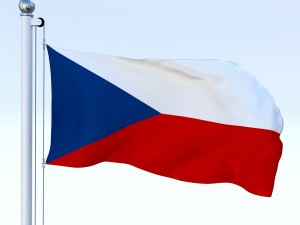 animated czech republic flag 3D Model