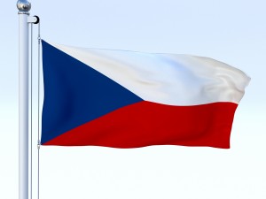 animated czech republic flag 3D Model