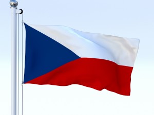 animated czech republic flag 3D Model
