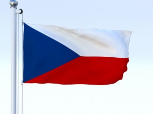 animated czech republic flag 3D Model