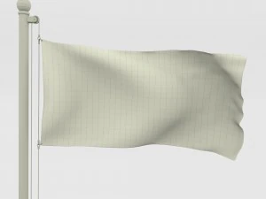 animated czech republic flag 3D Model