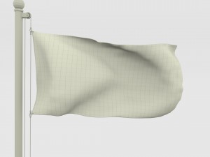 animated czech republic flag 3D Model