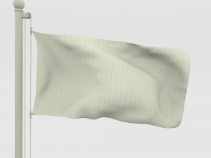 animated czech republic flag 3D Model