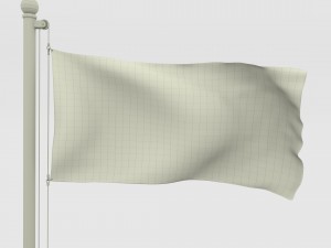 animated flag austria 3D Model