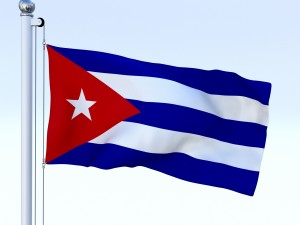 animated cuba flag 3D Модель