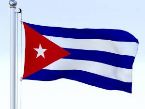 animated cuba flag 3D Модель