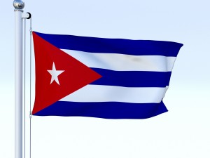 animated cuba flag 3D Модель