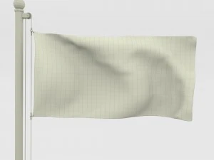 animated argentina flag 3D Model