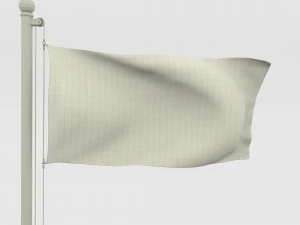 animated argentina flag 3D Model