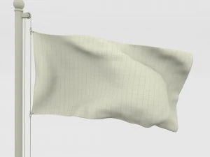 animated argentina flag 3D Model