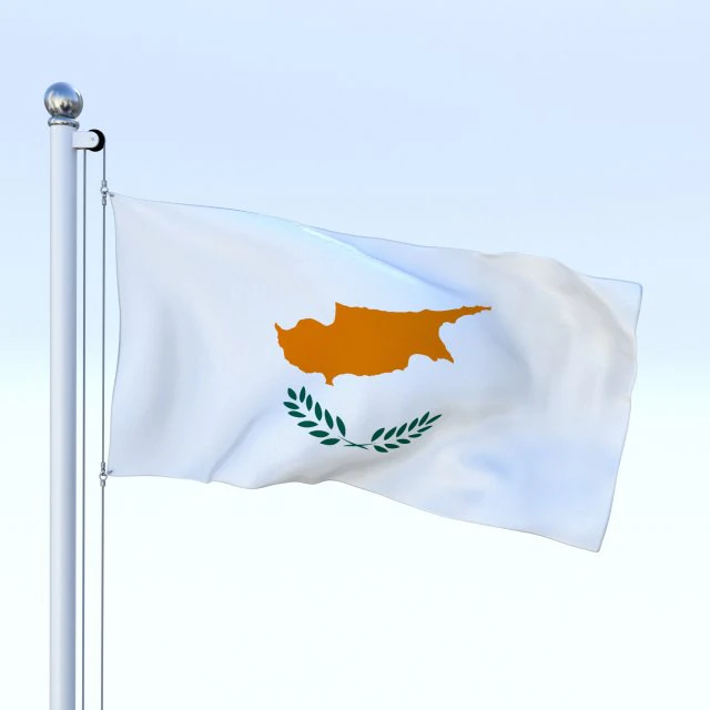 animated cyprus flag 3D Model .c4d .max .obj .3ds .fbx .stl .blend