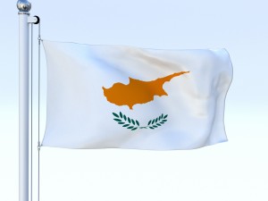 animated cyprus flag Model 3D