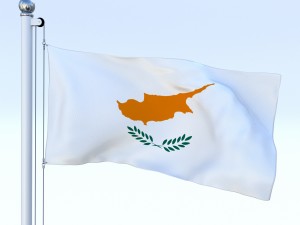 animated cyprus flag Model 3D