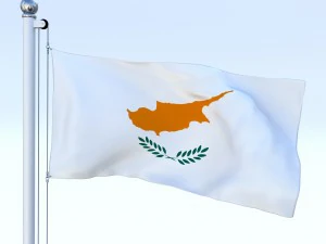 animated cyprus flag 3D Model