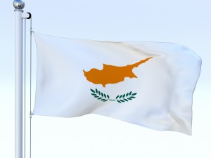 animated cyprus flag Model 3D