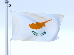 animated cyprus flag Model 3D
