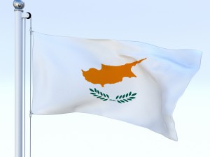 animated cyprus flag Model 3D