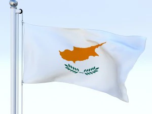animated cyprus flag 3D Model