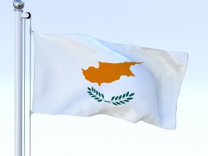animated cyprus flag Model 3D