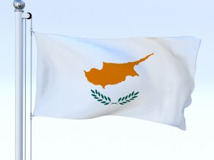 animated cyprus flag Model 3D