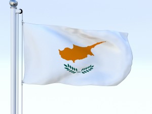 animated cyprus flag Model 3D