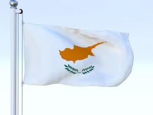 animated cyprus flag 3D Model