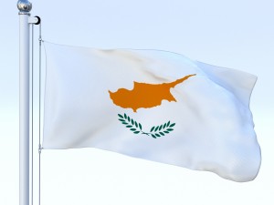 animated cyprus flag Model 3D