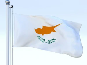 animated cyprus flag 3D Model