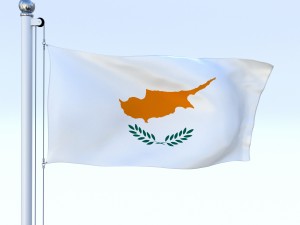 animated cyprus flag Model 3D
