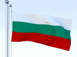 animated bulgaria flag 3D Модель