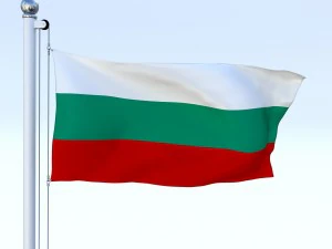 animated bulgaria flag 3D Model
