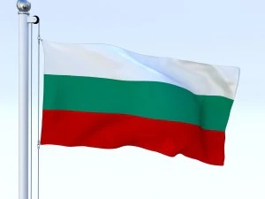 animated bulgaria flag 3D Model