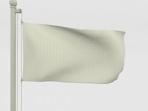 animated cape verde flag 3D मॉडल
