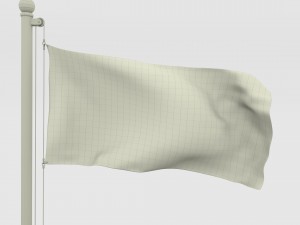 animated cape verde flag 3D मॉडल