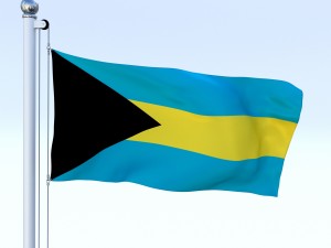 animated bahamas flag 3D Model