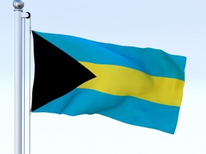 animated bahamas flag Model 3D