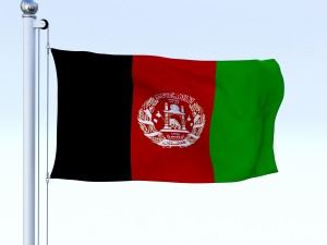 animated afghanistan flag Modèle 3D